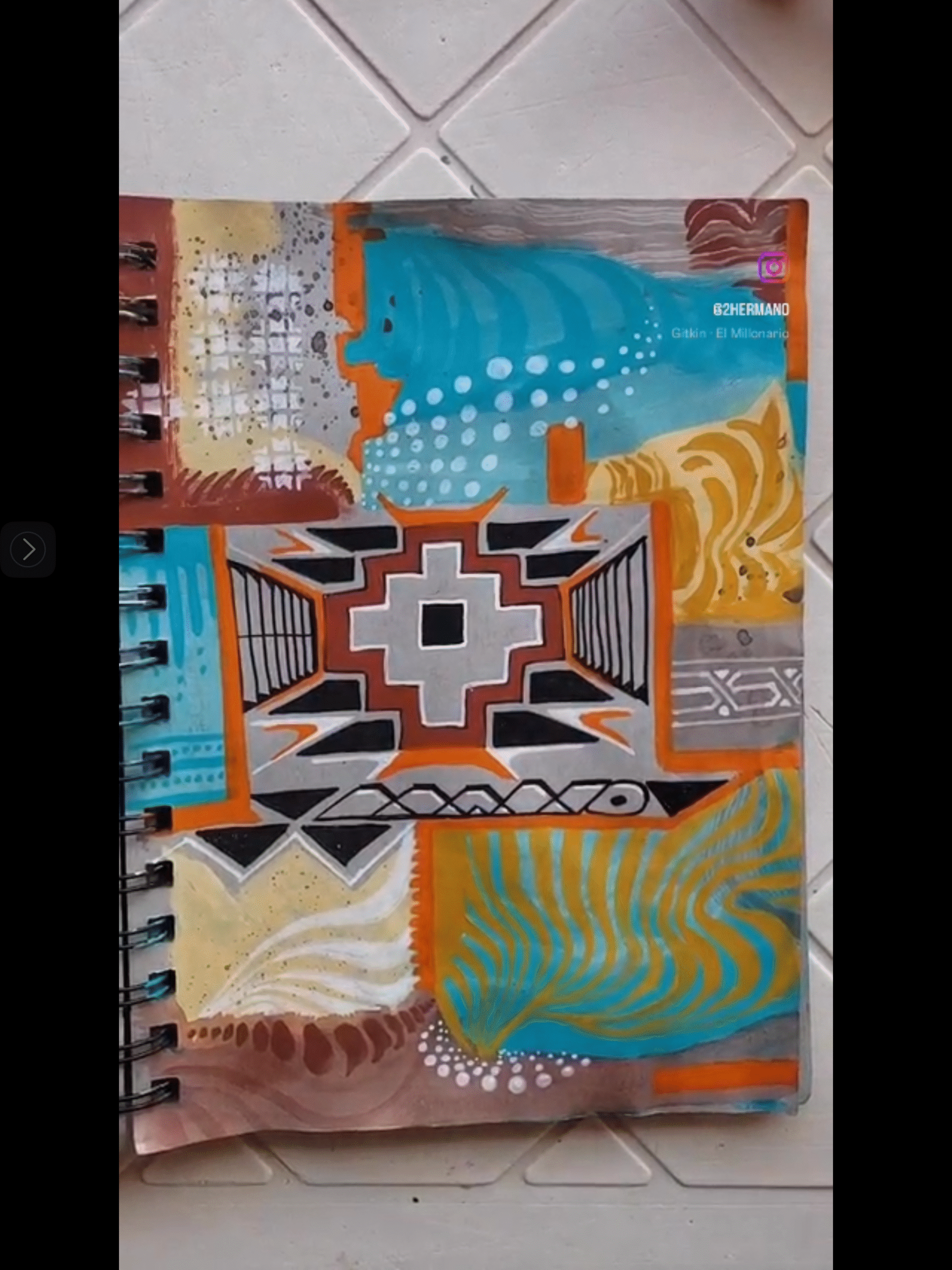 Sketchbook mural design