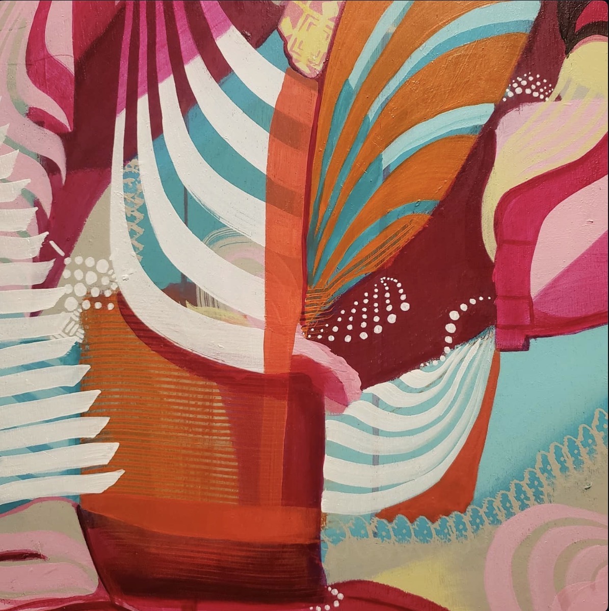 Detail on Abstract art painting by 2hermano