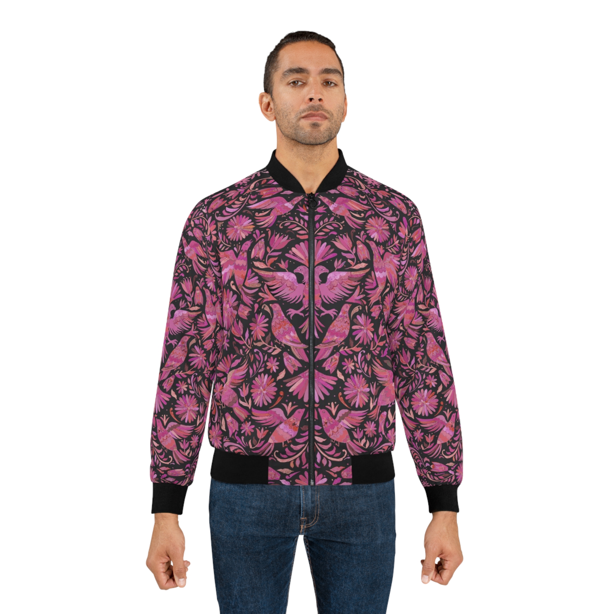 Tenango Dream All-Over Print Bomber Jacket