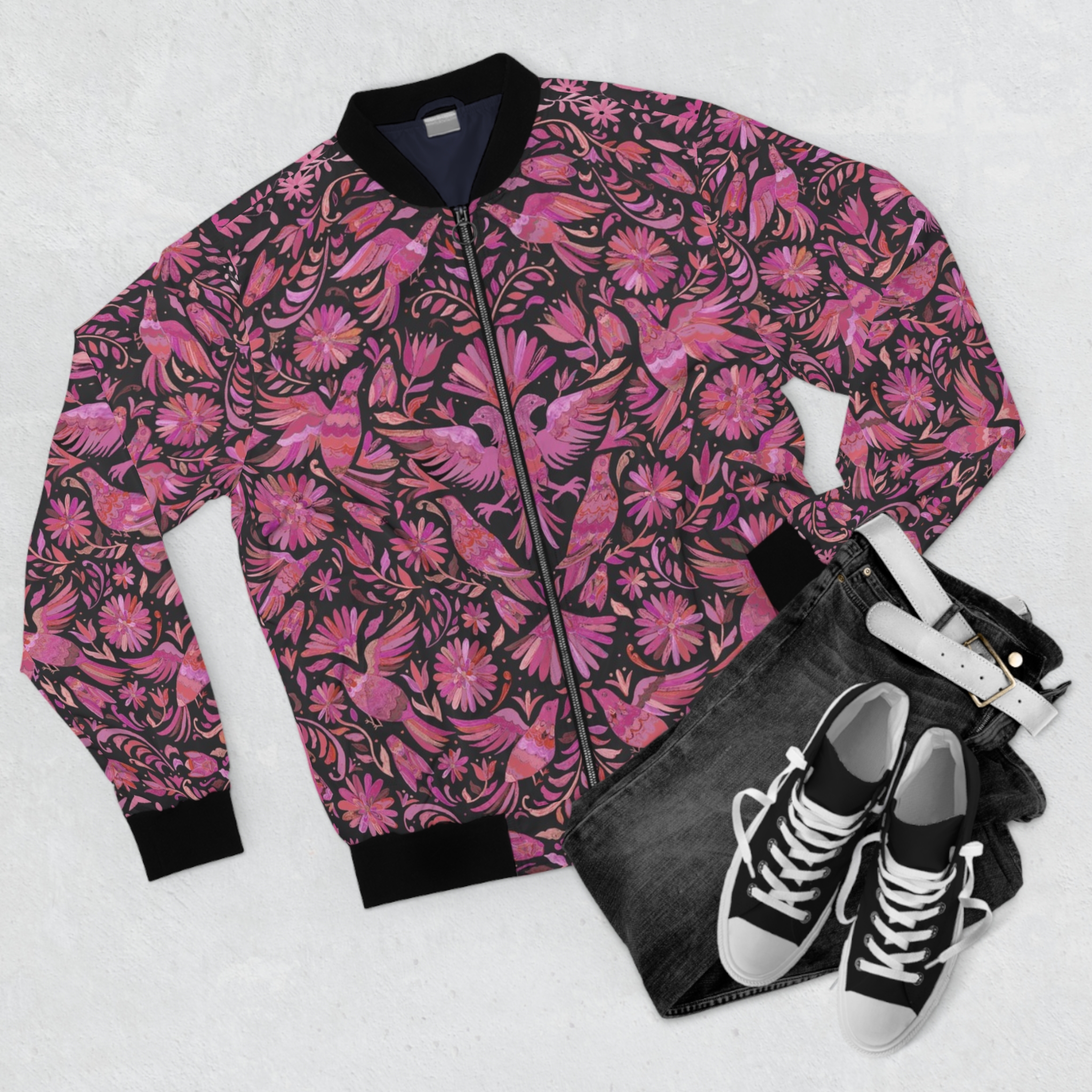 Tenango Dream All-Over Print Bomber Jacket