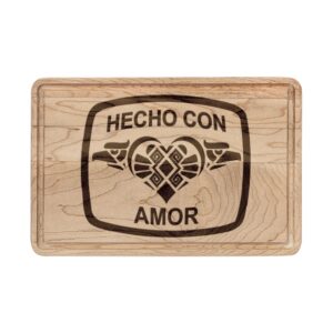 Hecho Con Amor Engraved Cutting Board