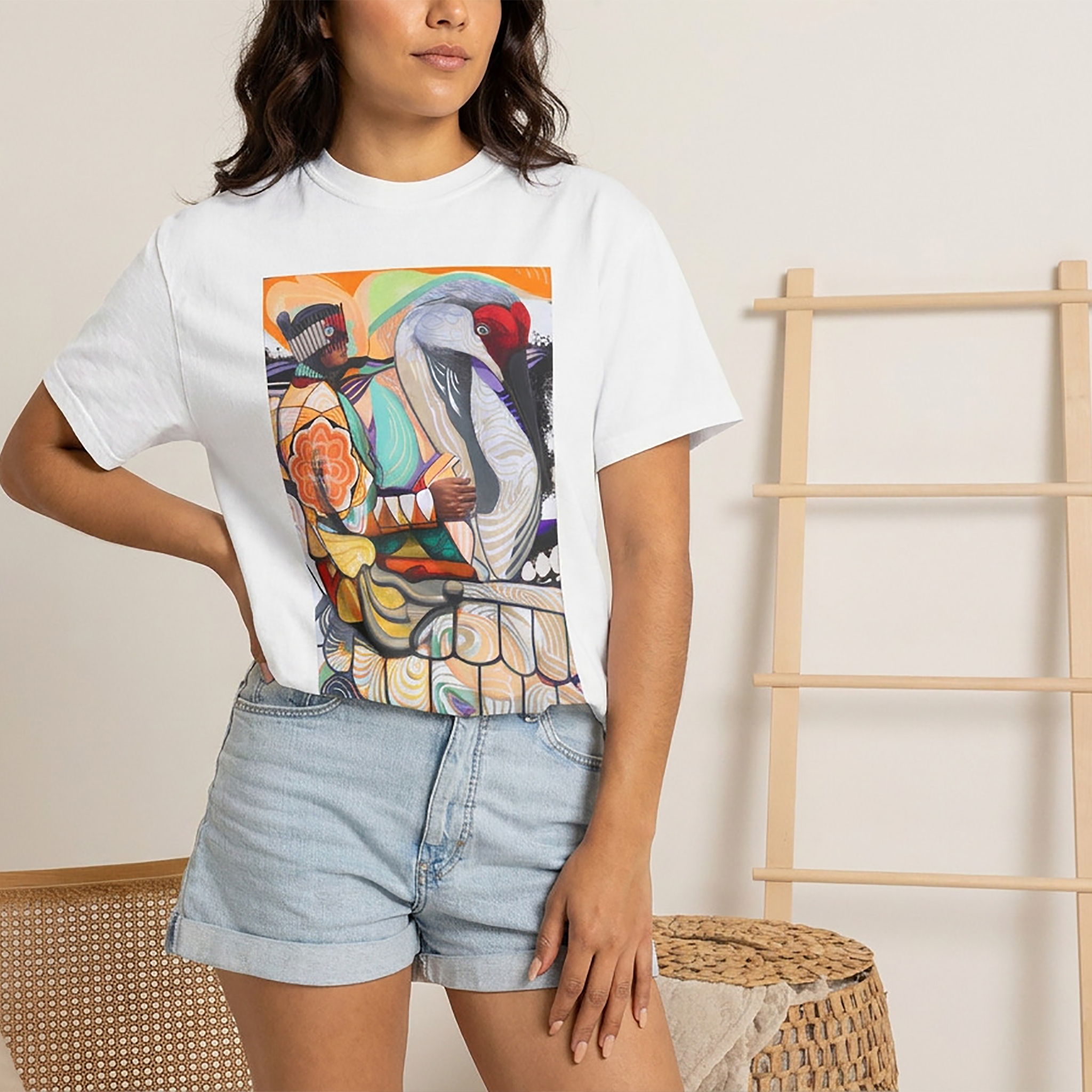 Maidu Crane T-Shirt