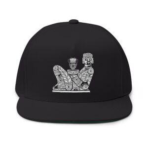 Chacmool Embroidered Flat Bill Snapback Hat