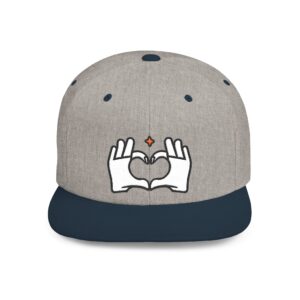 Amor Sagrado 2 Embroidered Flat Bill Snapback Hat