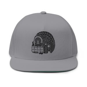 Miquiztli Flat Bill Cap (Black) (Embroidery)
