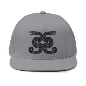 Coatl Wisdom Embroidered Flat Bill Snapback Hat