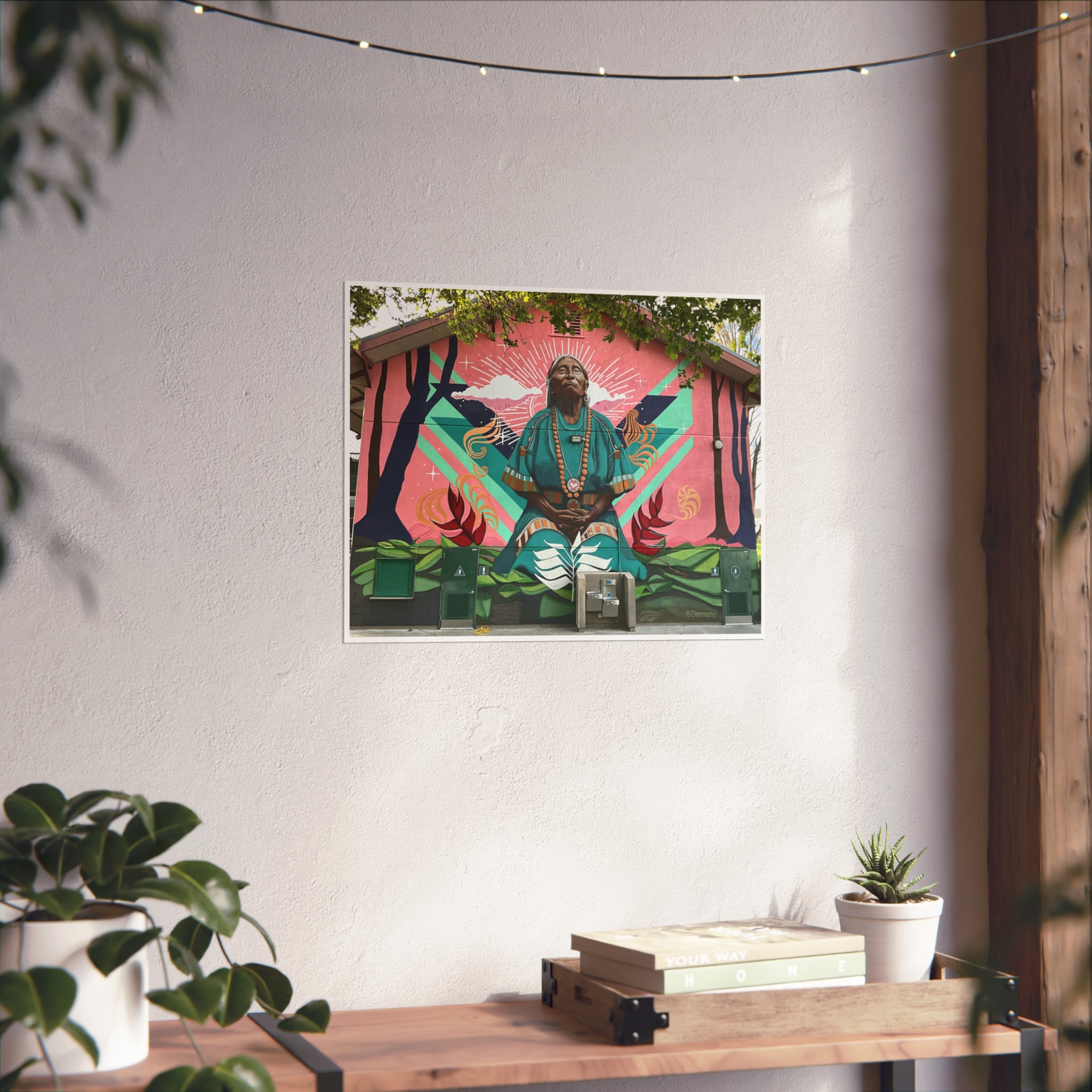 La Curandera Mural by 2hermano - Fine Art Poster