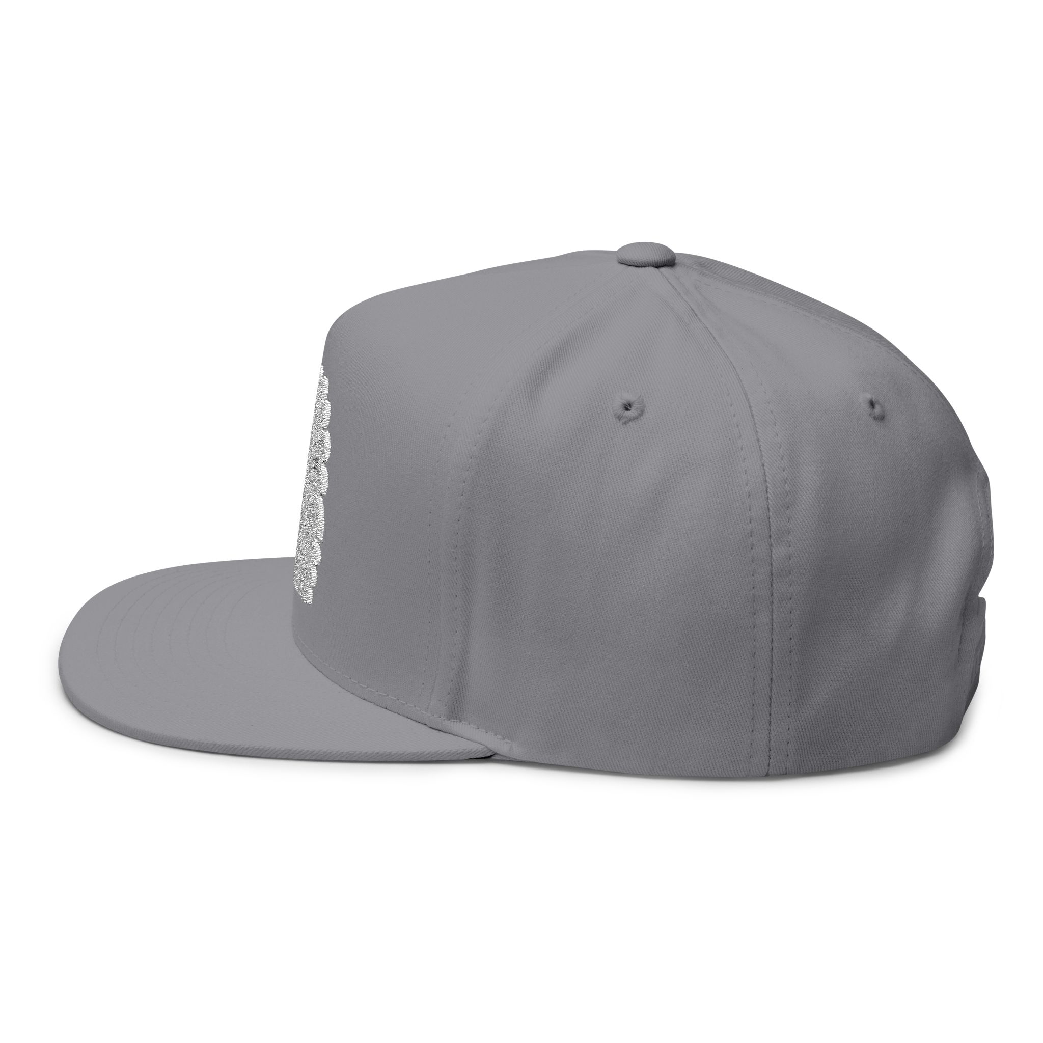 The Feathered Serpent Embroidered Flat Bill Snapback Hat