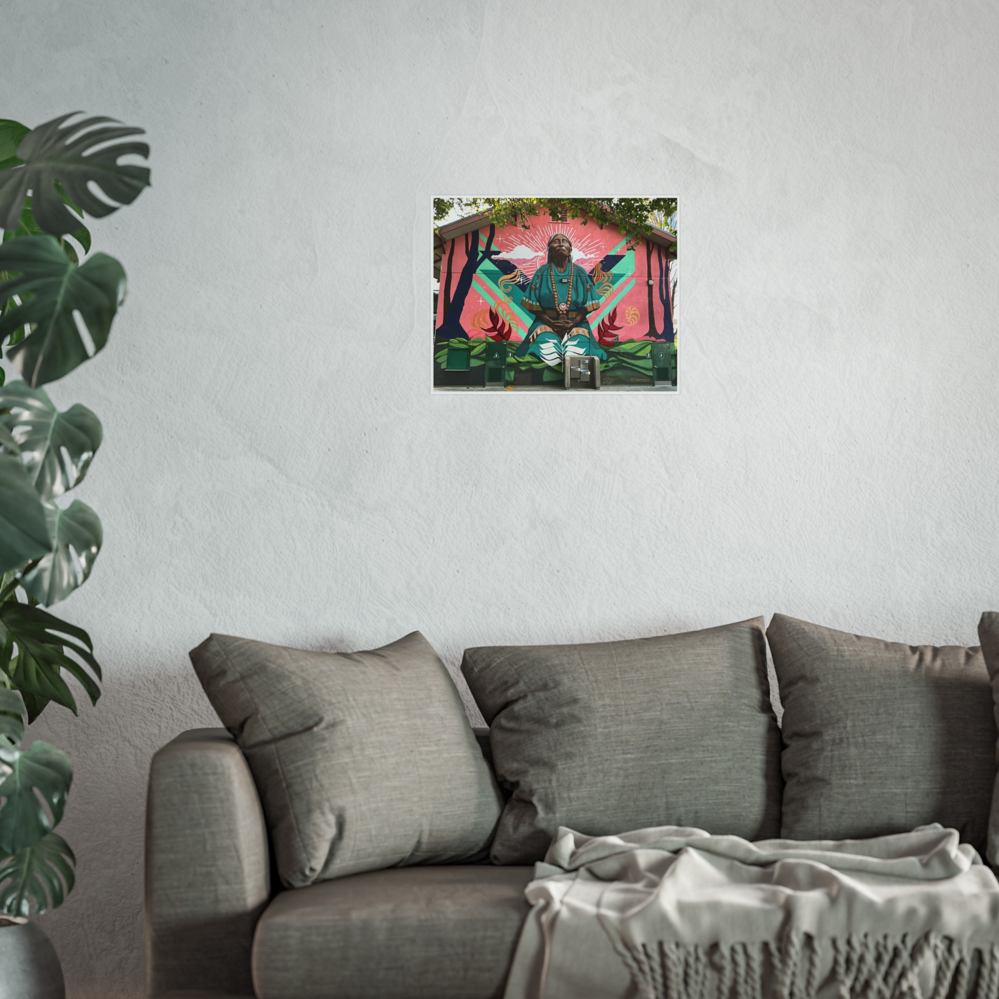 La Curandera Mural by 2hermano - Fine Art Poster