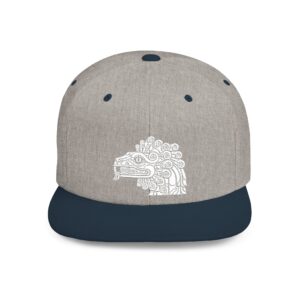 The Feathered Serpent 2 Embroidered Flat Bill Snapback Hat